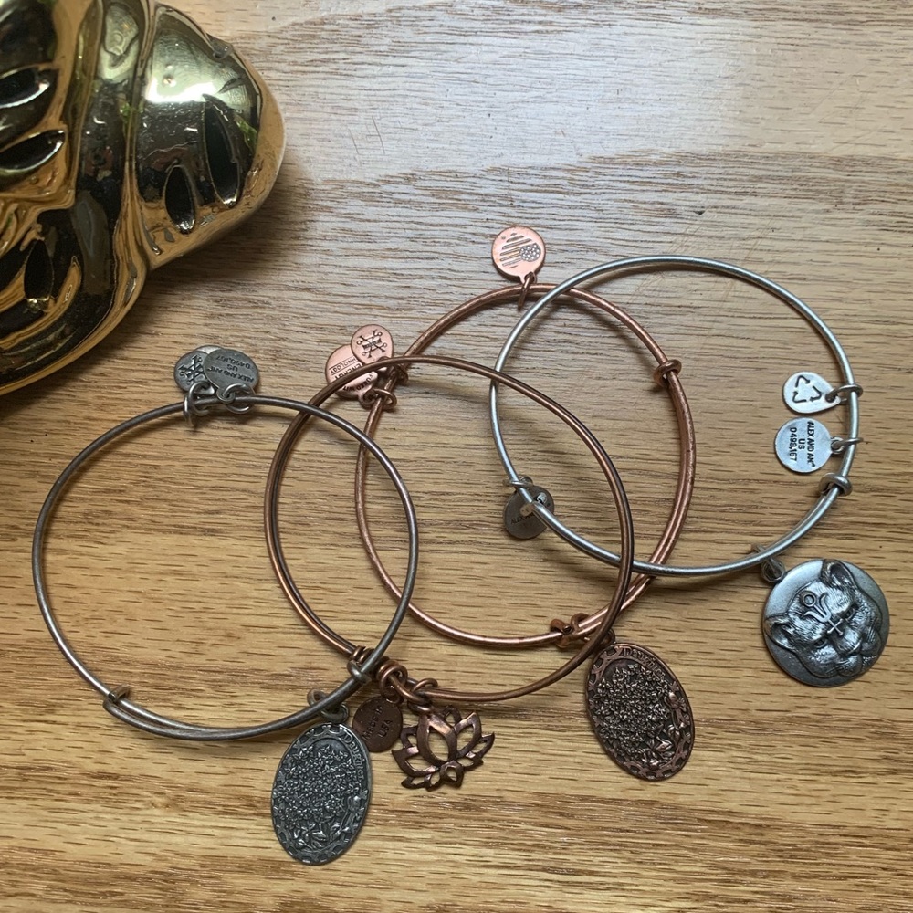 Alex and Ani bracelets (4-pack/bundle)